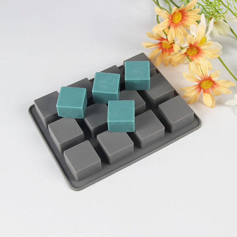 Soap Making Instructions - 1 PCS ซิลิโคนสบู่แม่พิมพ์12ฟันผุสแควร์สบู่ Mold DIY ทำด้วยมือซิลิโคนแม่พิมพ์แม่พิมพ์สำหรับทำสบู่
