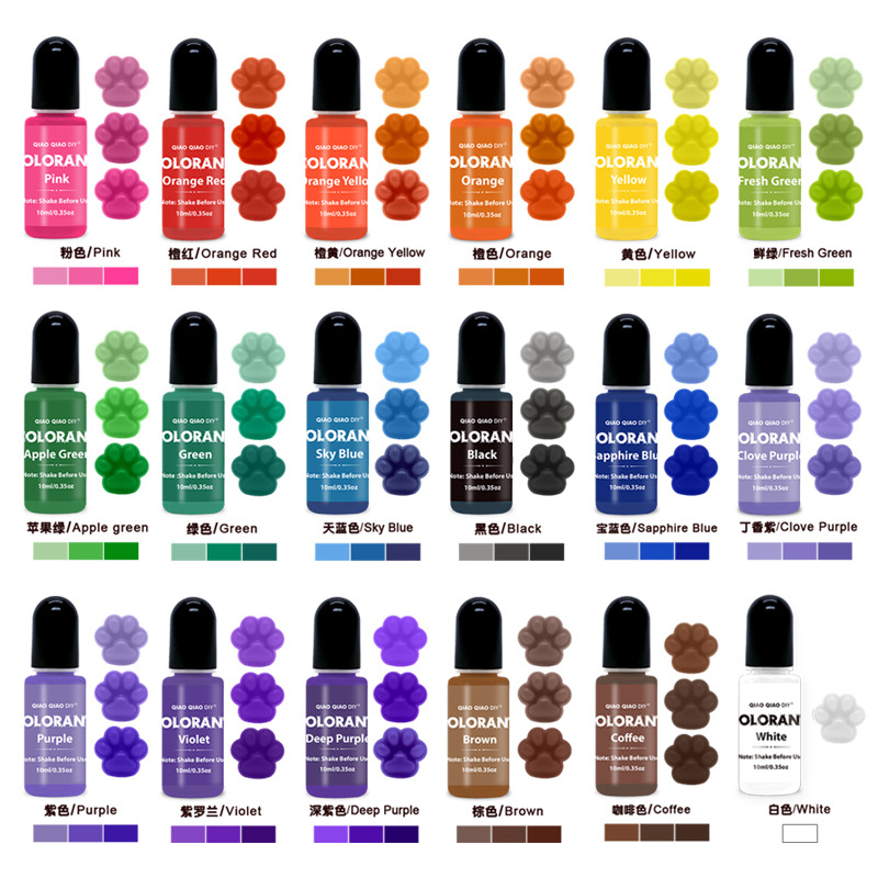 Soap Making Vendors - 20 สีเทียนสีย้อมเทียนขี้ผึ้ง WAX Pigment Dye สีเทียน
