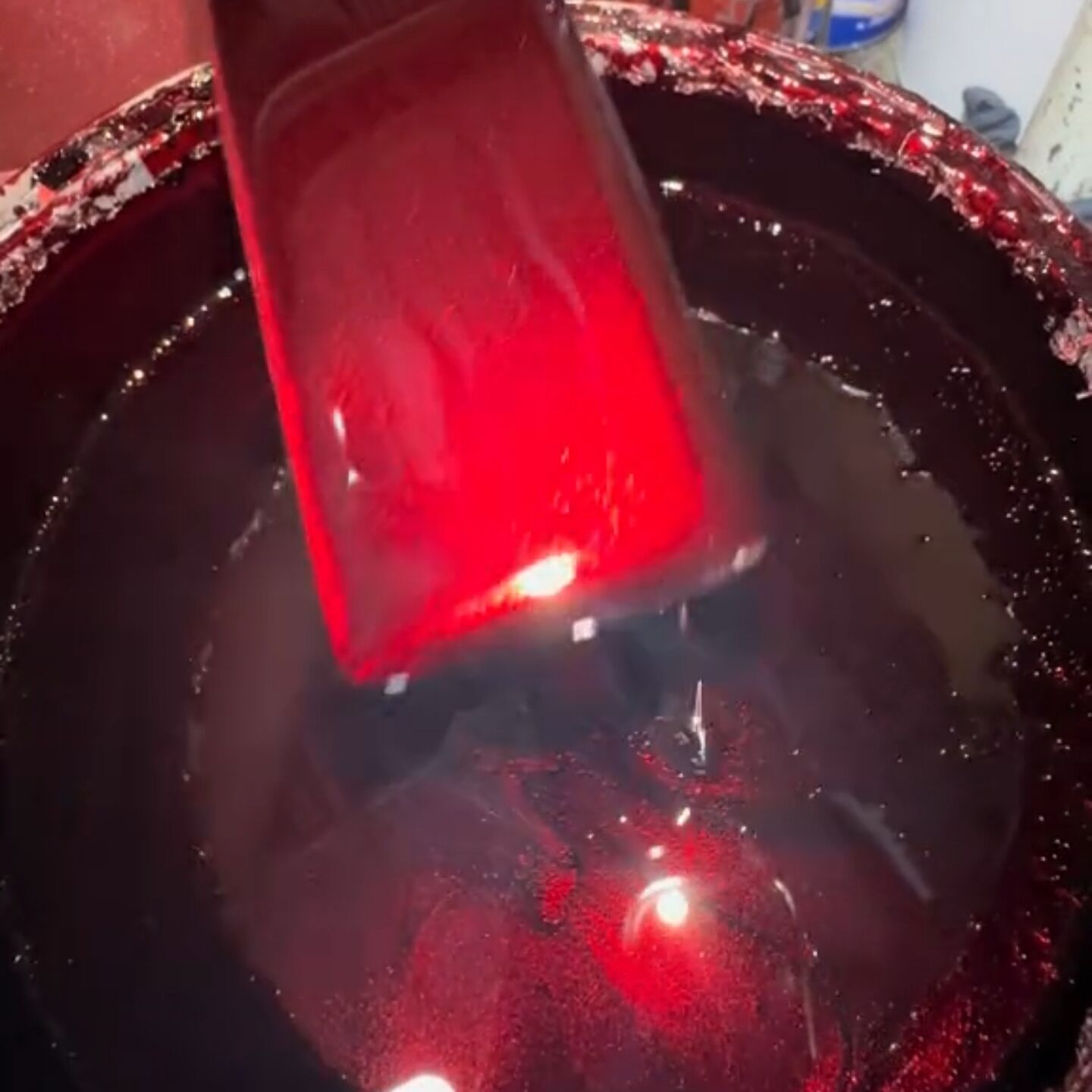 Mica Powder Colorant - เมทัลลิคเลือดแดงสีรถยนต์ผงเม็ดสีมุก