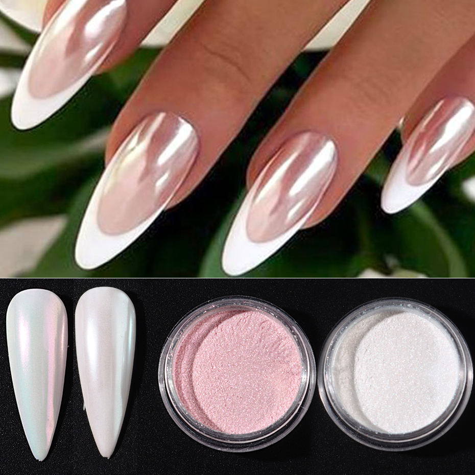 10 ชิ้นชุดเล็บ Mermaid Dipping - Mica Powder Colorant บทวิจารณ์และราคา