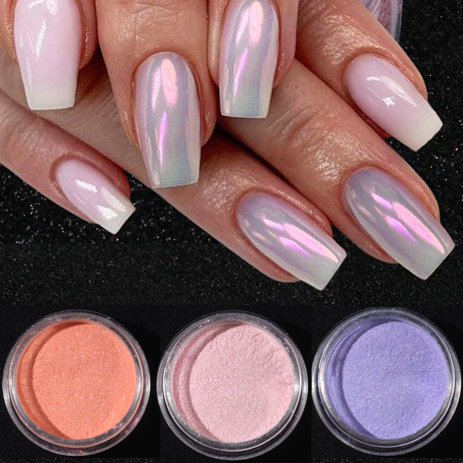 10 ชิ้นชุดเล็บ Mermaid Dipping - Mica Powder Colorant บทวิจารณ์และราคา