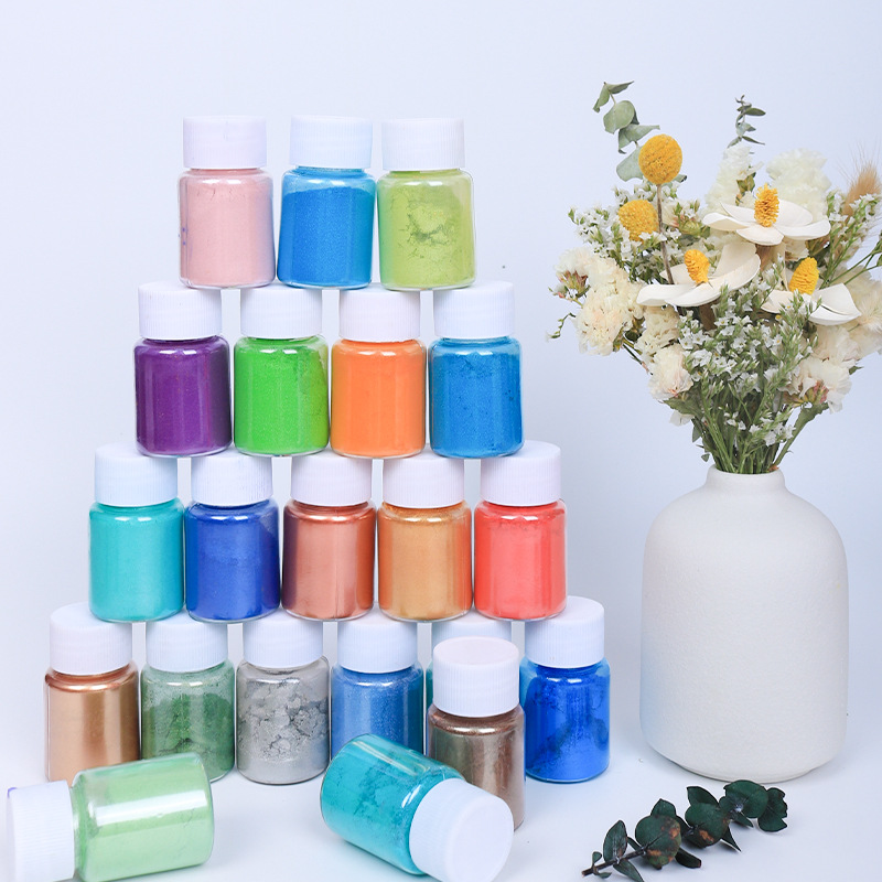 ผงเล็บมุกแบบบาง20ml-54colors ผ - Mica Powder Colorant บทวิจารณ์และราคา