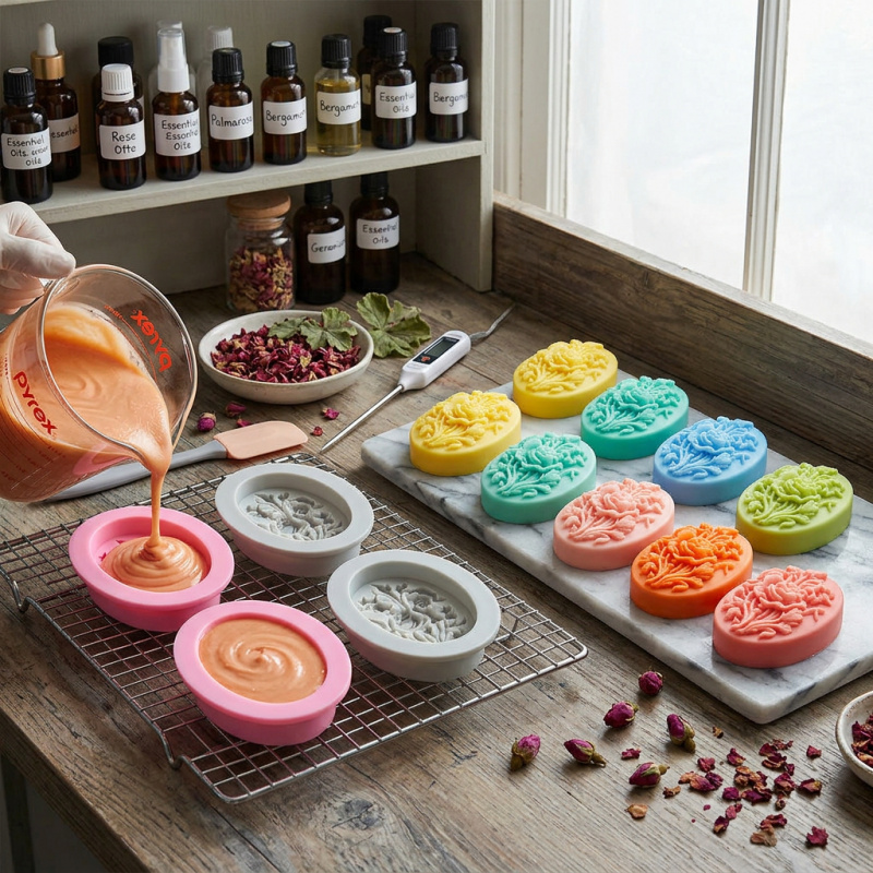 แม่พิมพ์ซิลิโคน 4 ชิ้นรูปทรงดอ - Soap Making Workshop บทวิจารณ์และราคา