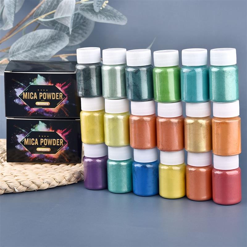 6 Pcs-Set อีพ็อกซี่เรซิ่น Dye  - Mica Powder Colorant บทวิจารณ์และราคา