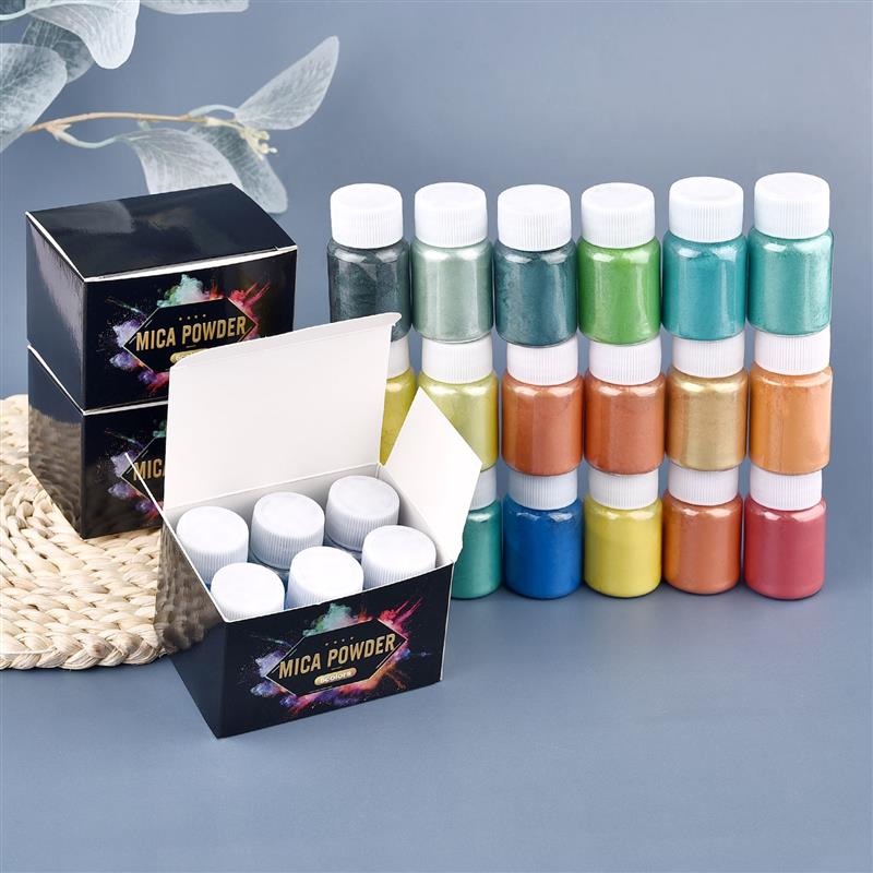 6 Pcs-Set อีพ็อกซี่เรซิ่น Dye  - Mica Powder Colorant บทวิจารณ์และราคา