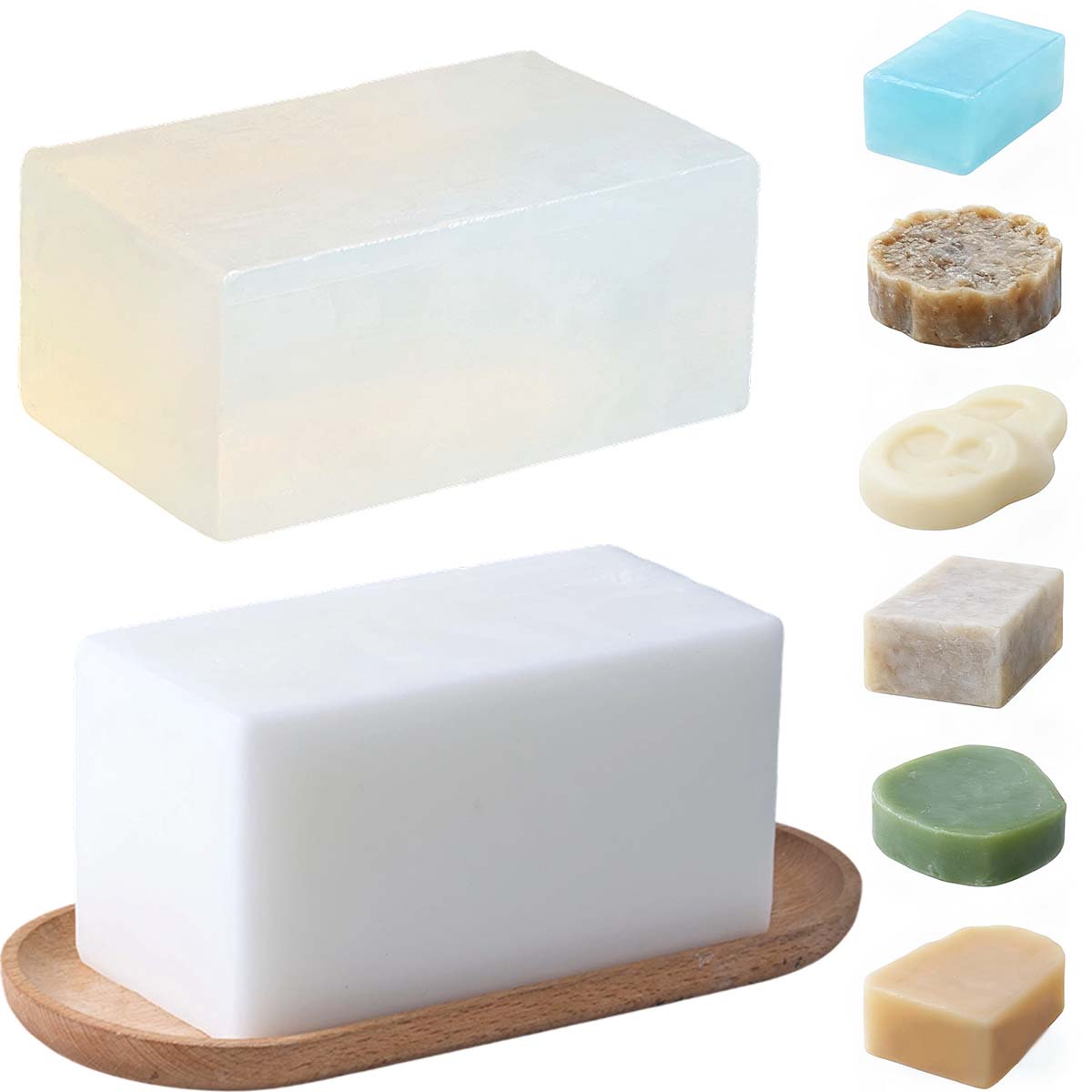 สบู่กลีเซอรีนใสสีขาว 1000 กรัม - Soap Making Book บทวิจารณ์และราคา